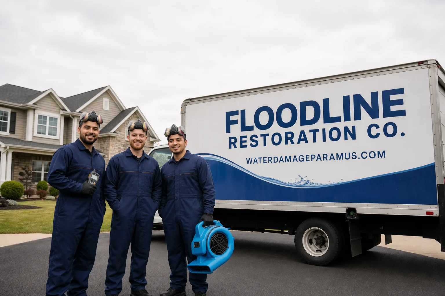 Floodline Restoration Co. damage restoration team